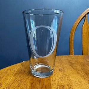 Set of two Monogrammed Glassware